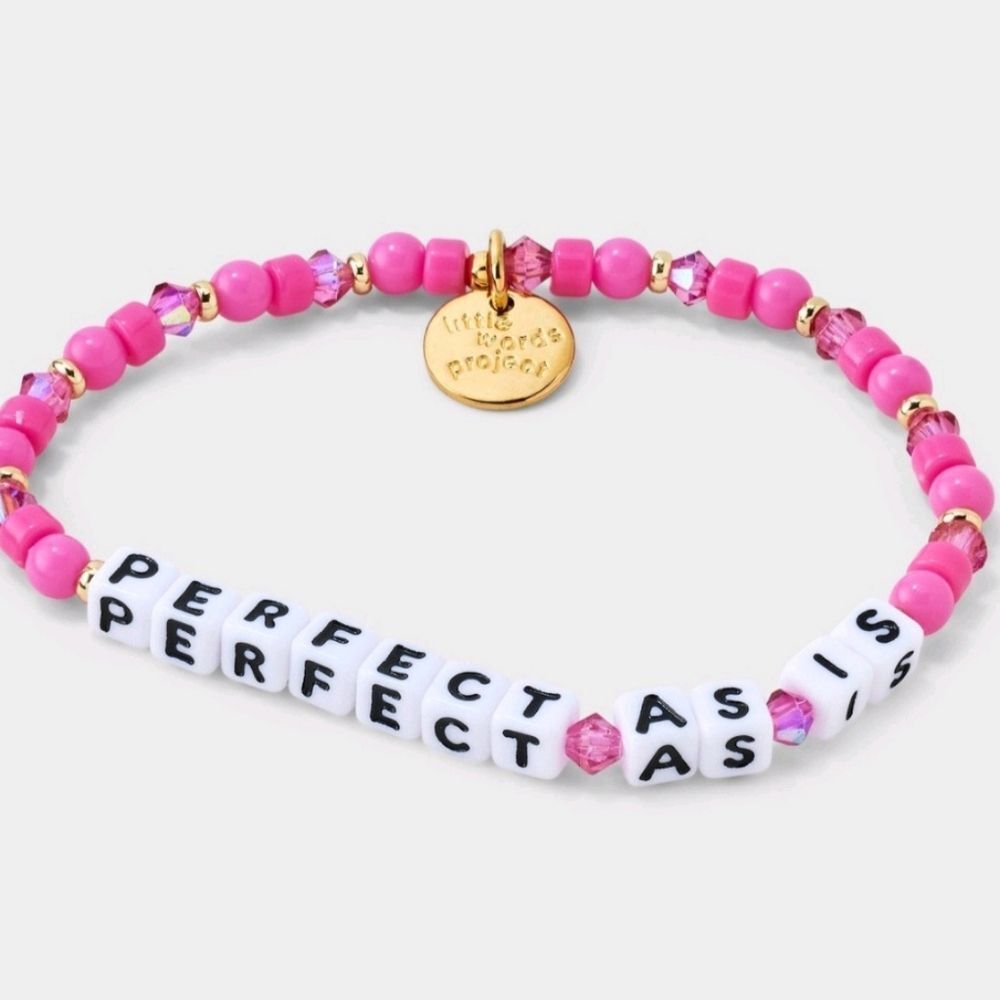 Little Words Project "Perfect As Is" Beaded Bracelet